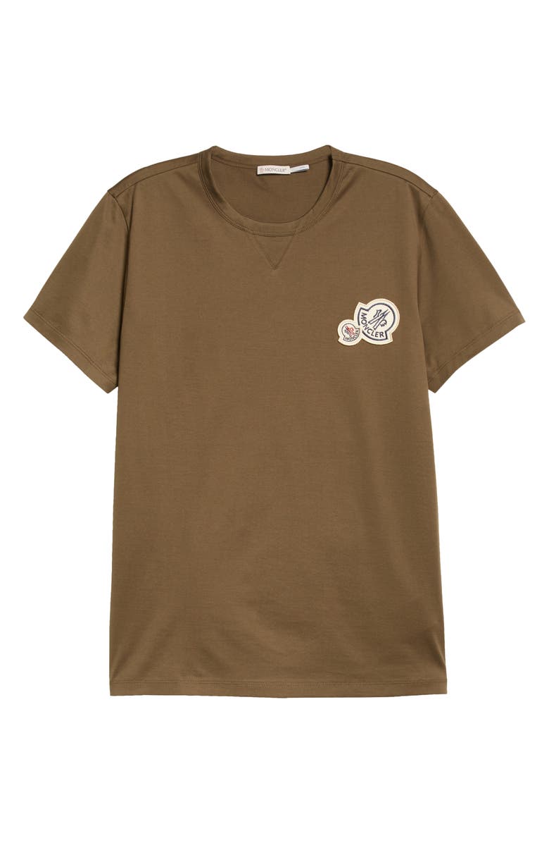 Moncler Double Logo Patch Slim Fit T-Shirt, Alternate, color, 