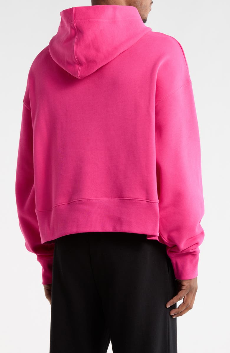 Palm Angels Arched Logo Graphic Hoodie, Alternate, color, 