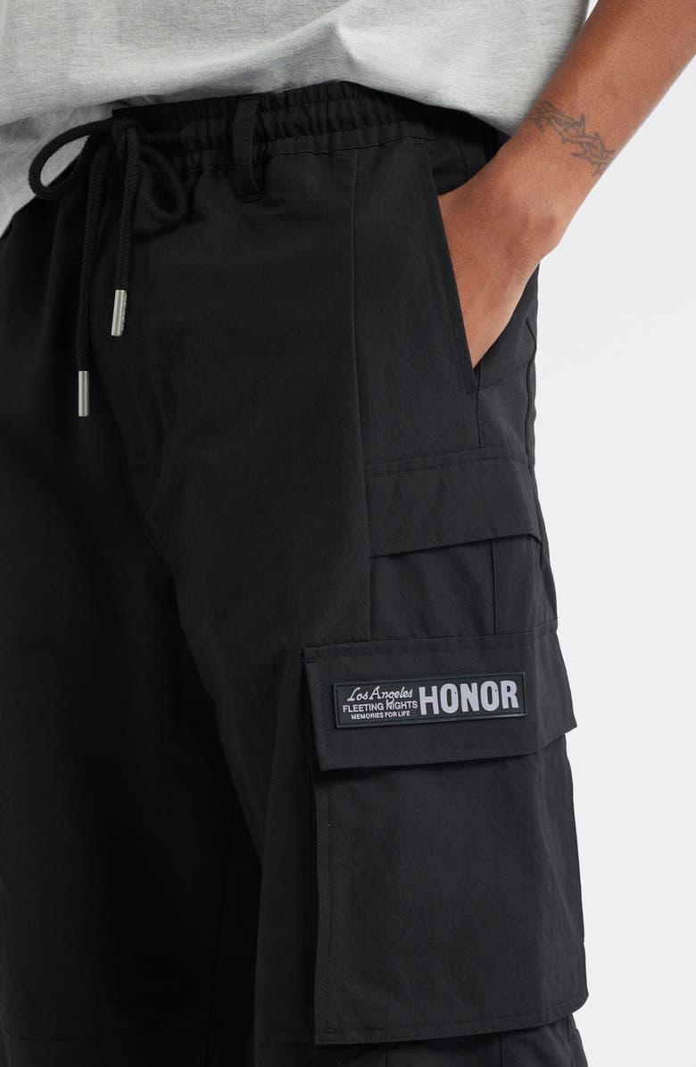 HONOR THE GIFT Cotton Cargo Pants, Alternate, color, Black