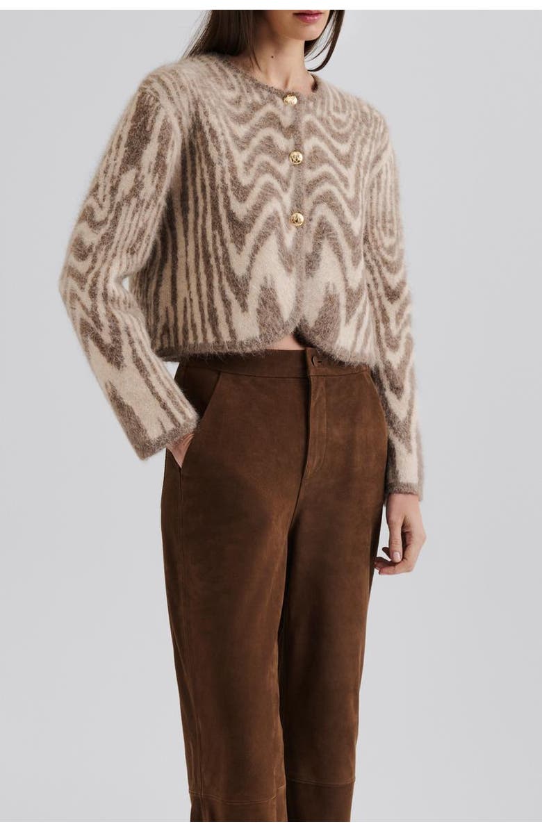 Malina Aislinn Alpaca Blend Cardigan, Alternate, color, Moire