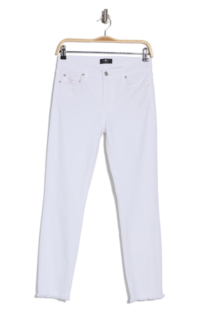 7 For All Mankind Roxanne High Waist Ankle Skinny Jeans, Alternate, color, Whtfashion