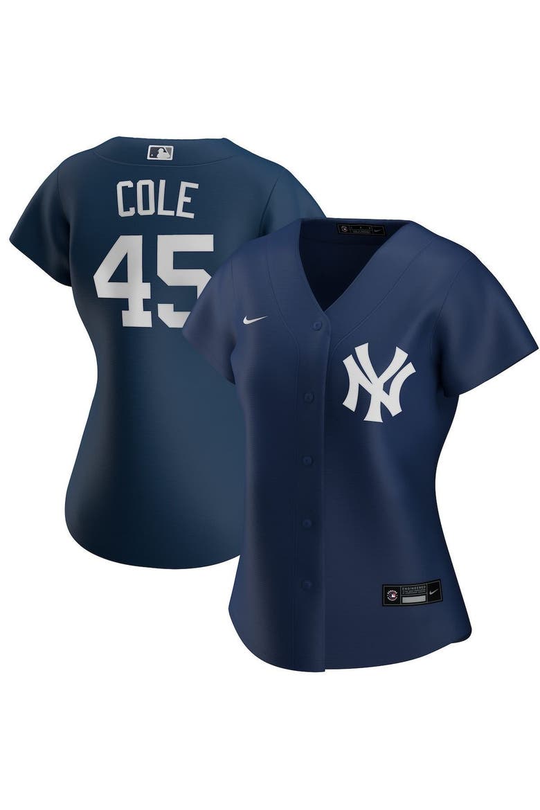 Women's Nike Gerrit Cole Navy New York Yankees Alternate Replica Player Jersey, Main, color, NAVY