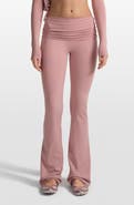 NikeSKIMS Matte Flared Foldover Waist Pants