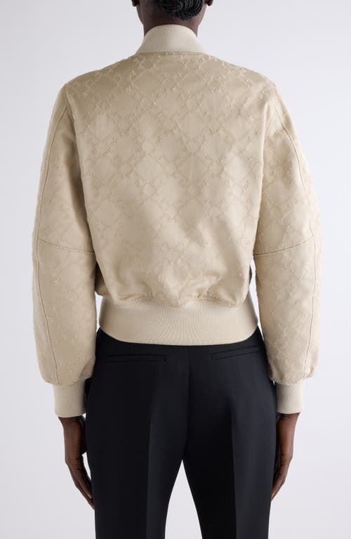 Givenchy Monogram 72 Light Varsity Jacket In Light Beige
