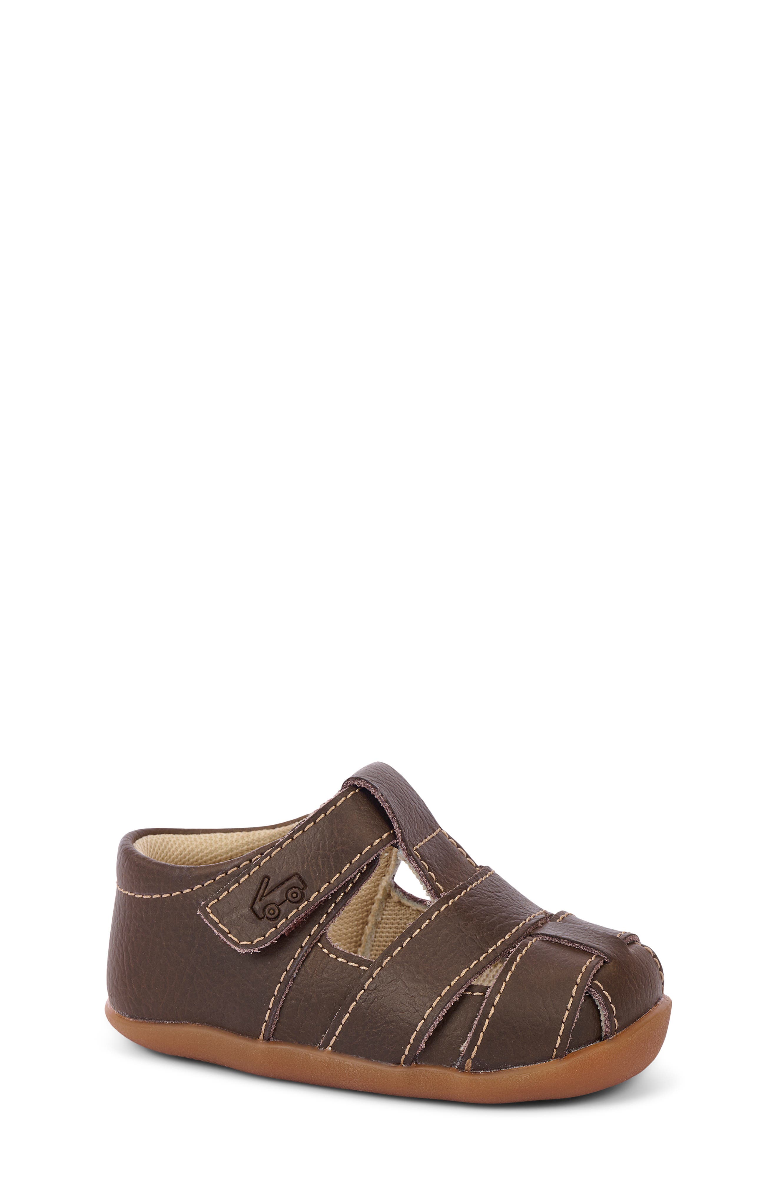 See Kai Run Brook III Sandal, Main, color, Chocolate Brown
