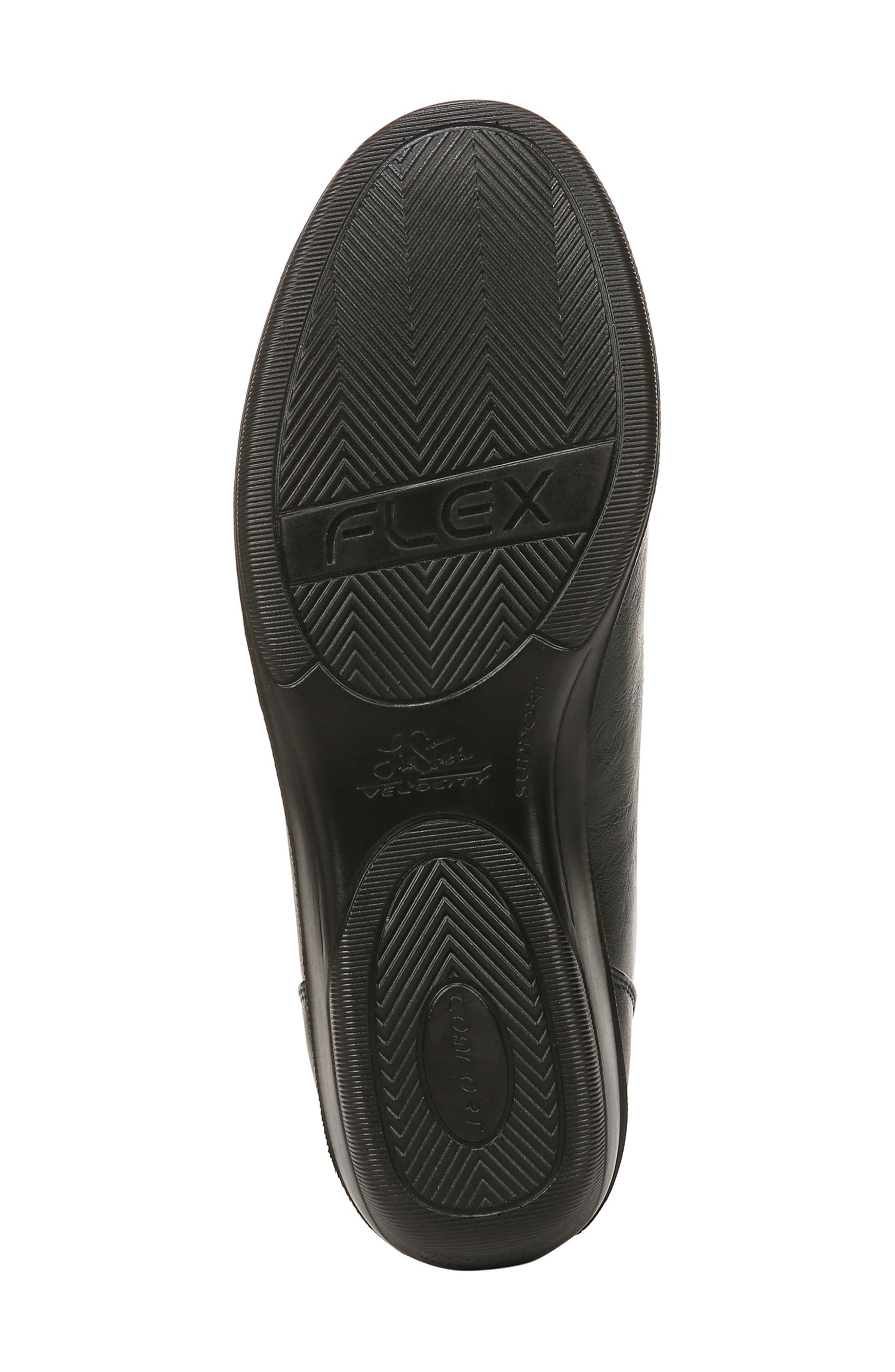 India Perforated Wedge Flat, Alternate, color, BLACK