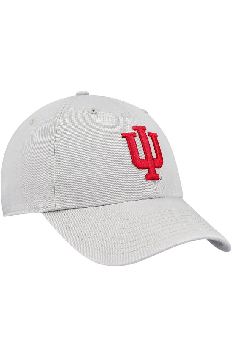 '47 Men's '47 Gray Indiana Hoosiers Clean Up Adjustable Hat, Alternate, color,