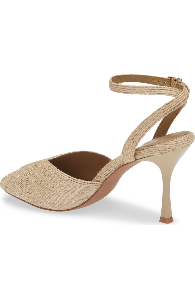 Jeffrey Campbell Behoove Ankle Strap Peep Toe Pump, Alternate, color, Natural Jute