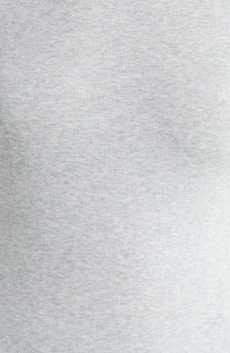 Lunya Soft Modal Rib Curved Hem Tee, Alternate, color, Napping Dove Heather