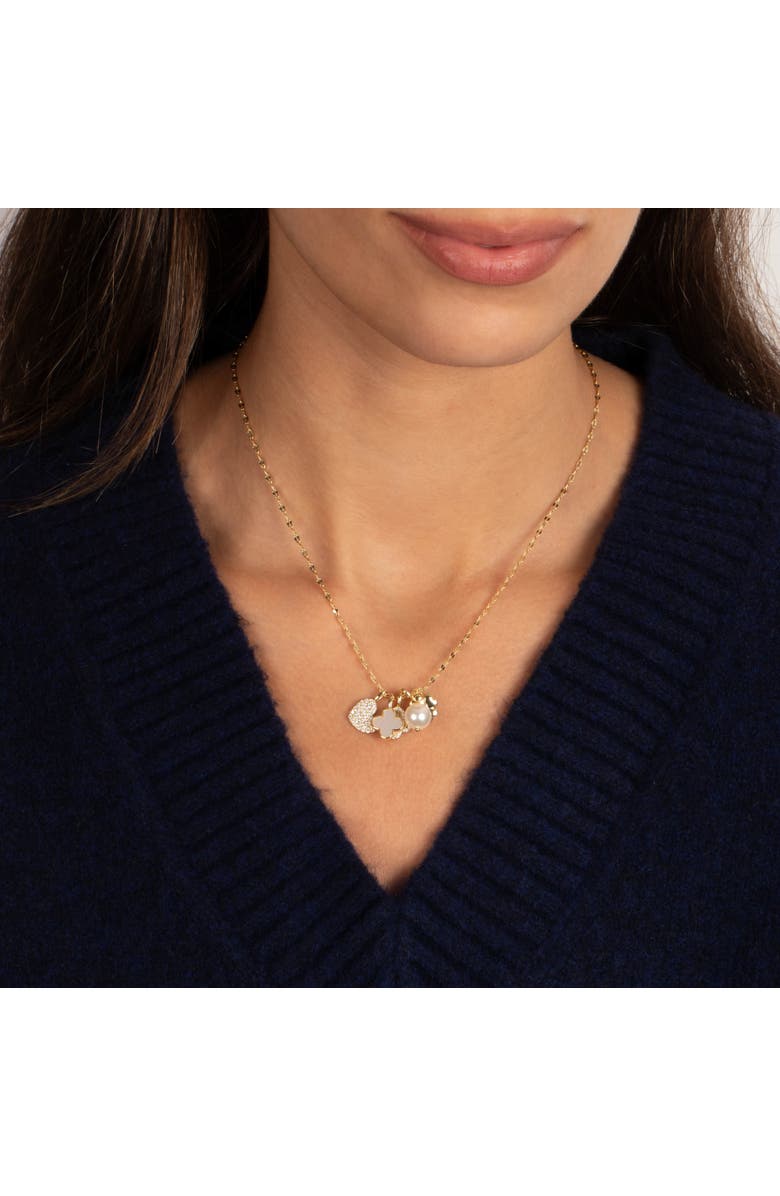 BY ADINA EDEN Fun Charm Necklace Set, Alternate, color, Gold