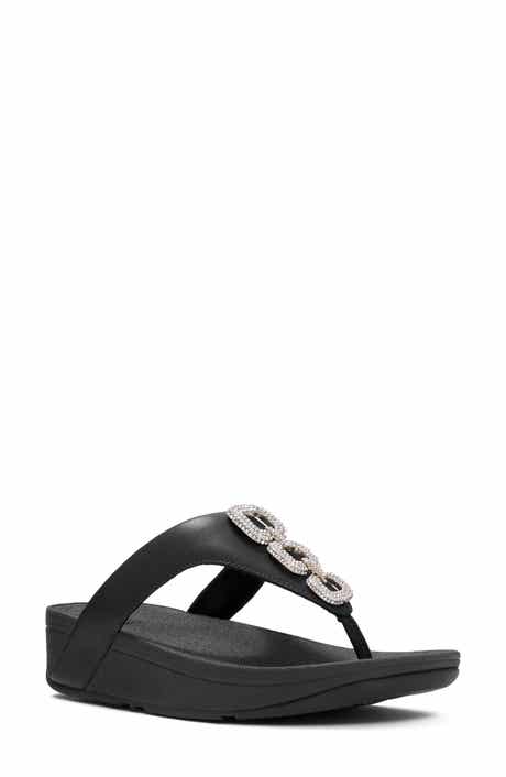 Flowrise Crystal Wedge Flip Flop