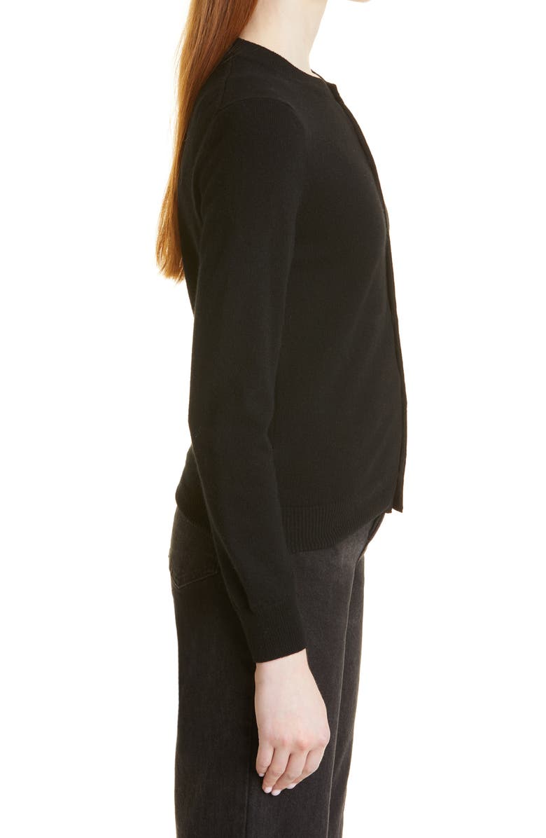 Comme des Garçons PLAY Heart Wool Cardigan, Alternate, color,