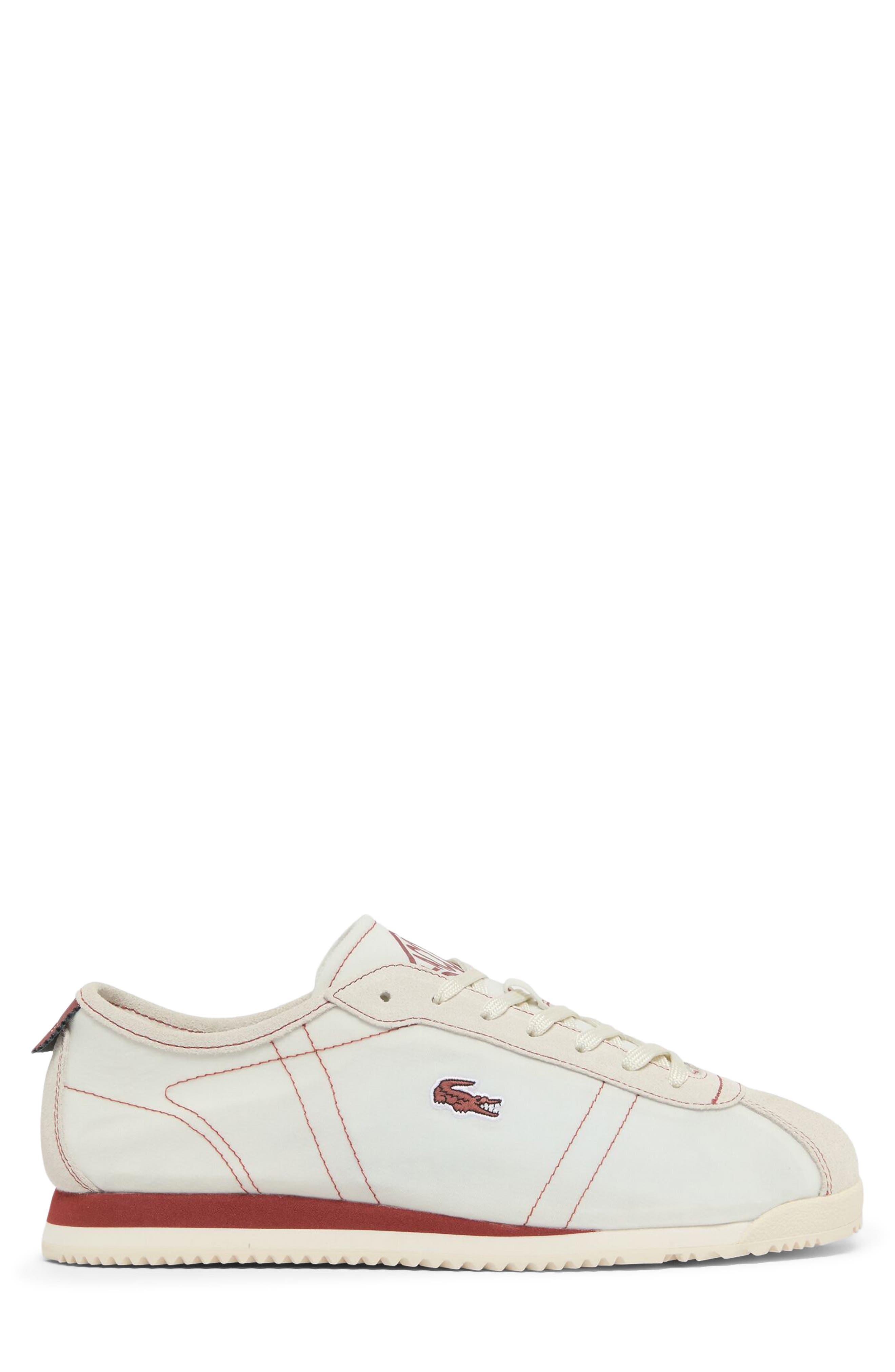 Club-Low Sneaker, Alternate, color, OFF WHITE/ DARK BROWN
