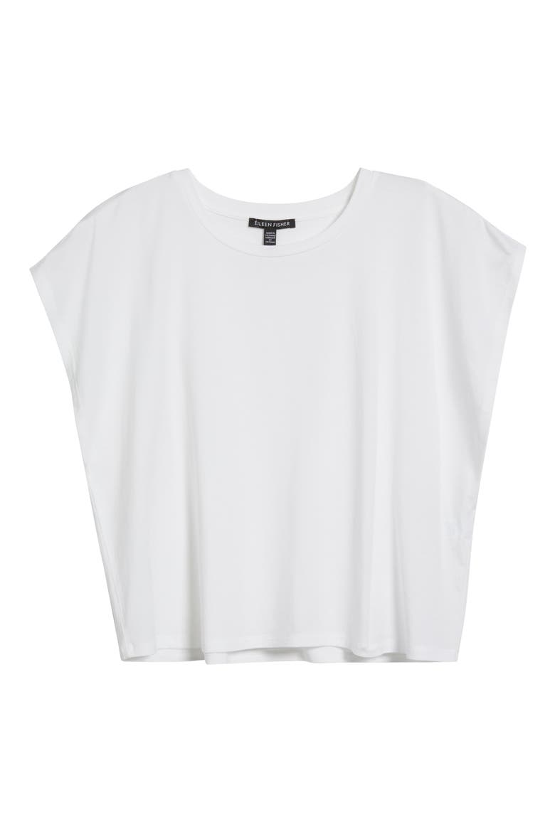 Short Sleeve Tencel® Lyocell T-Shirt, Alternate, color, WHITE