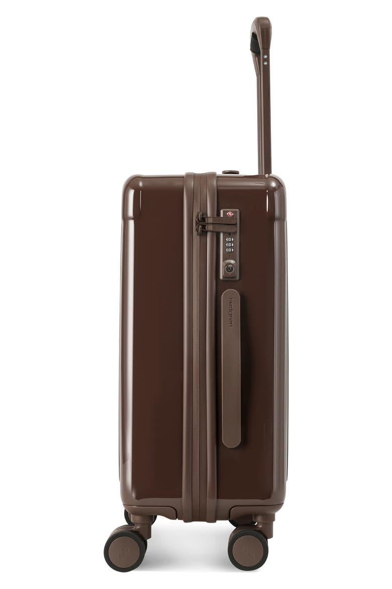 Nostos Glossy Spinner Carry-On, Alternate, color, ESPRESSO