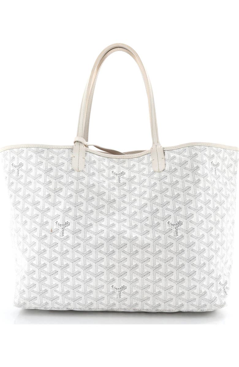 Pre-Owned Goyard Saint Louis Tote Coated Canvas PM, Alternate, color, White