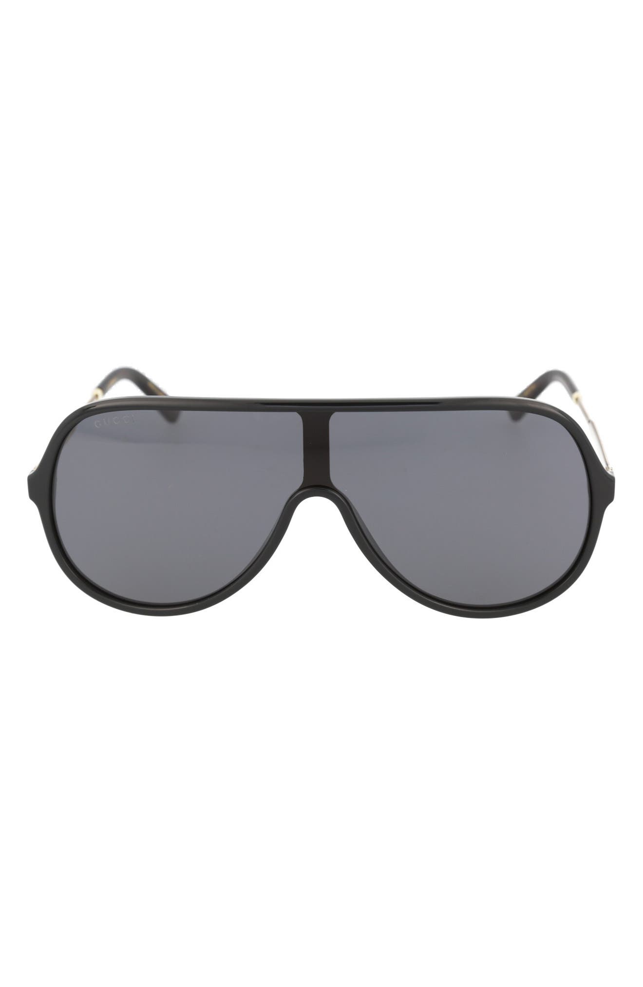 Gucci 60mm Wrap Sunglasses