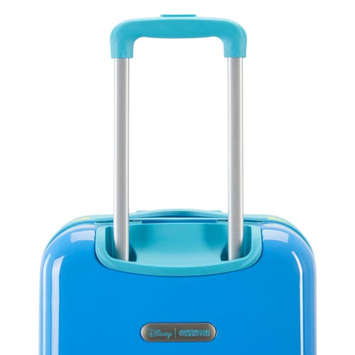 American Tourister Disney Hardside Carry On 18 Inch Luggage With Spinner Wheels In Blue