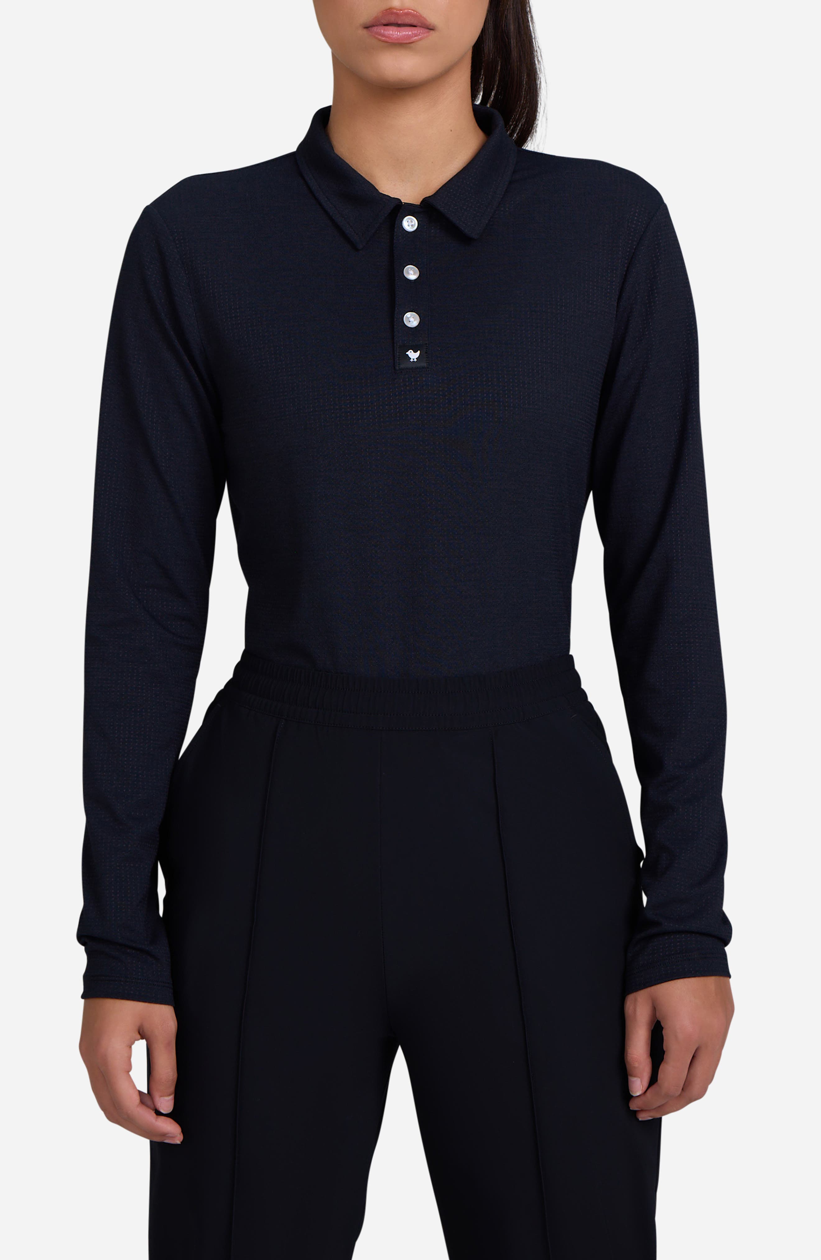 Bad Elements Cooling Mesh Long Sleeve Polo