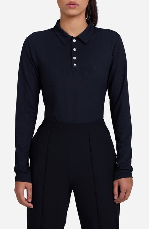 Bad Elements Cooling Mesh Long Sleeve Polo