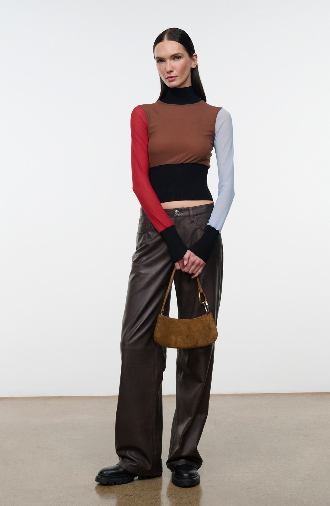 Ollie Leather Shoulder Bag, Alternate, color, CIGAR