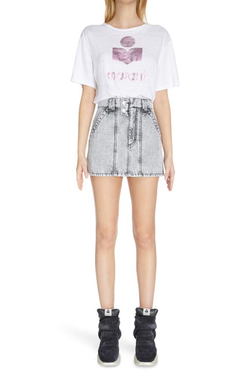 Isabel Marant Étoile Zewel Linen Logo Tee