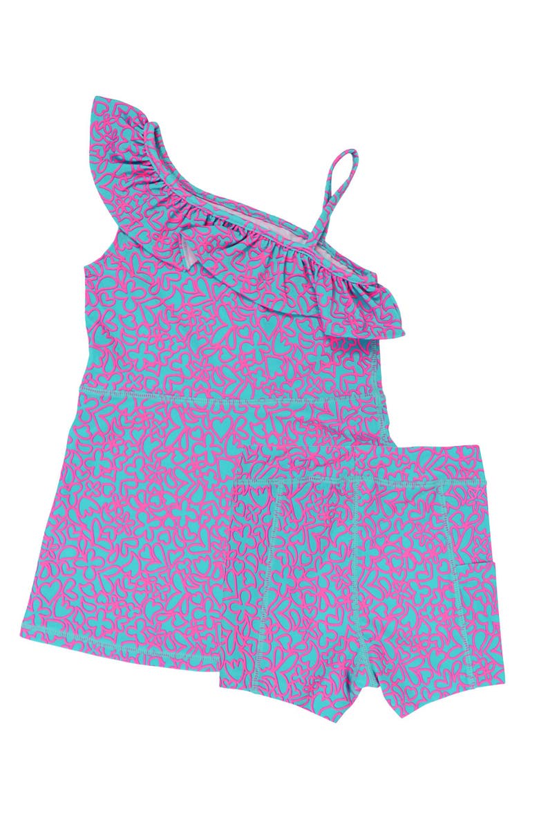 RuffleButts Girls Active Tennis Dress and Bike Short Set, Alternate, color, 
