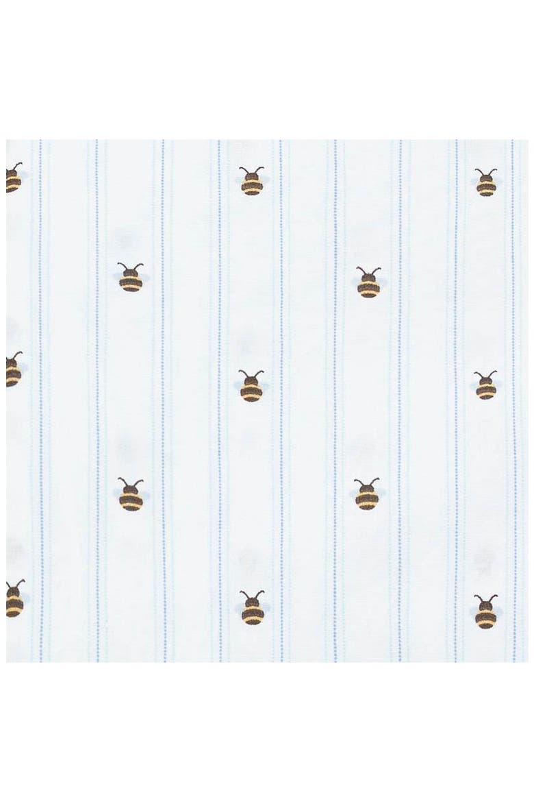 Bumble Bee Print 200 Thread Count Cotton Percale Sheet Set, Alternate, color, WHITE