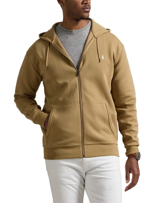 Polo Ralph Lauren Double-knit Full-zip Hoodie In New Bronze