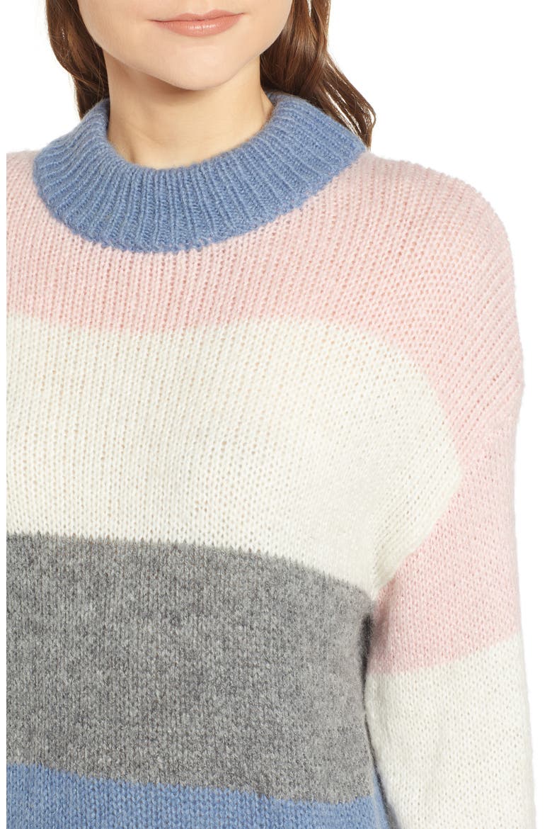 Kendall Stripe Sweater, Alternate, color, BLUE MULTI