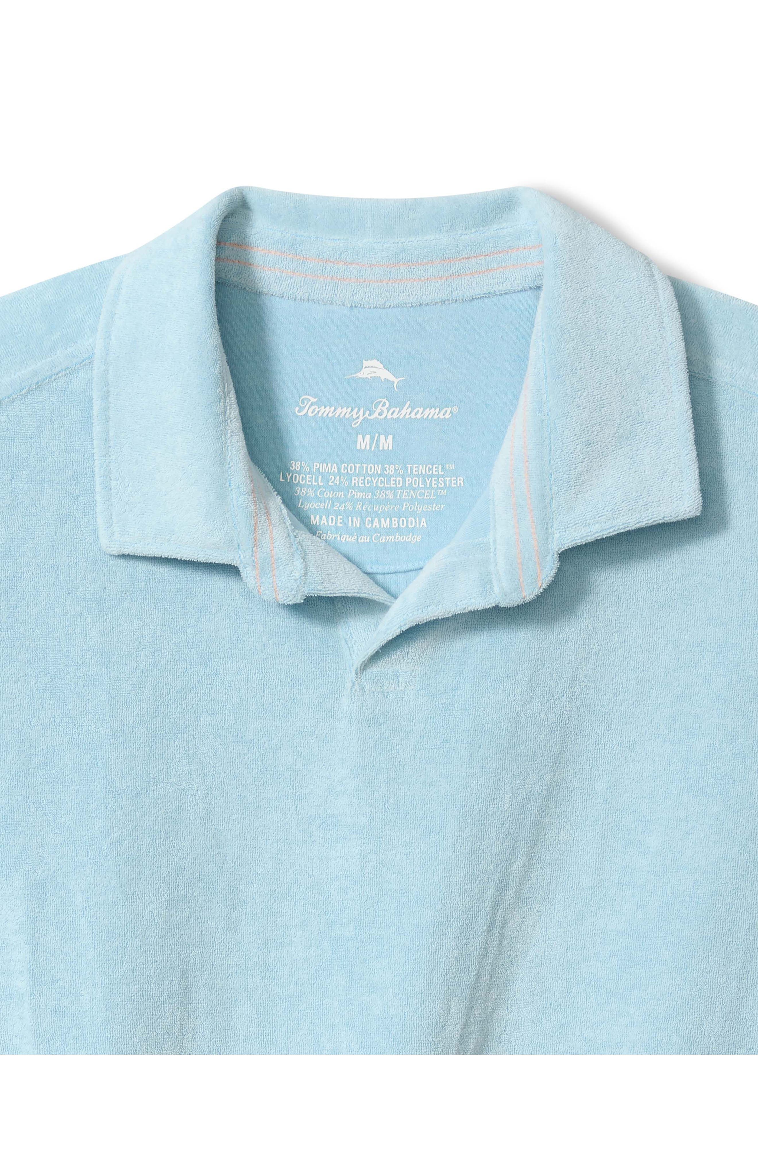 Poolside Terry Cloth Johnny Collar Polo - image 2