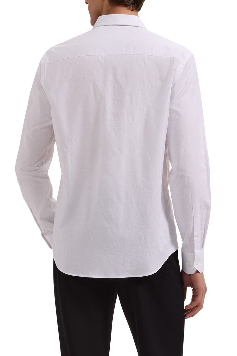 Julian Shaped Fit Stretch Cotton Button-Up Shirt, Alternate, color, WHITE