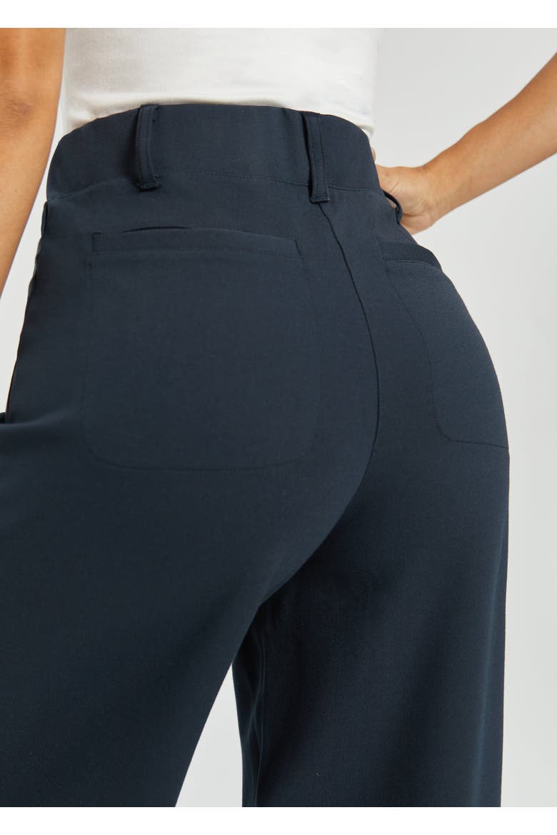 Two Pocket DPYP Dress Pant Yoga Pants Wide Leg, Alternate, color, Navy