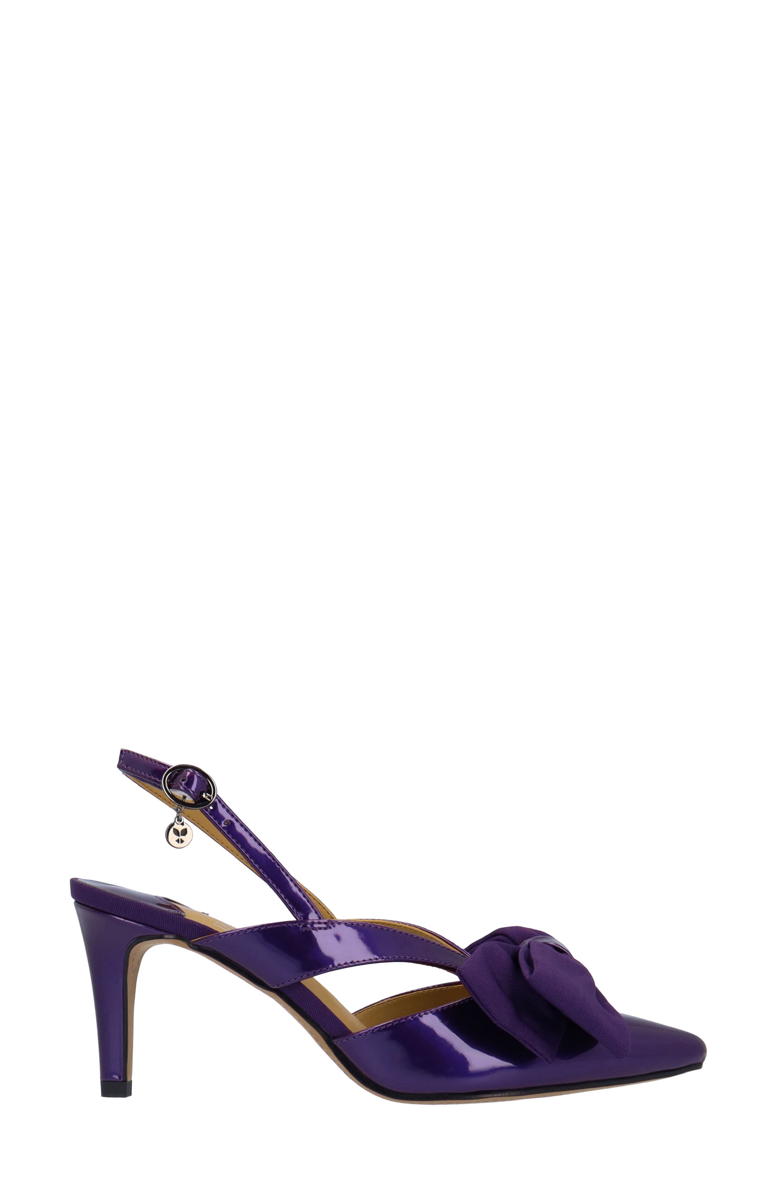 Morigen Slingback Pointed Toe Pump, Alternate, color, PURPLE