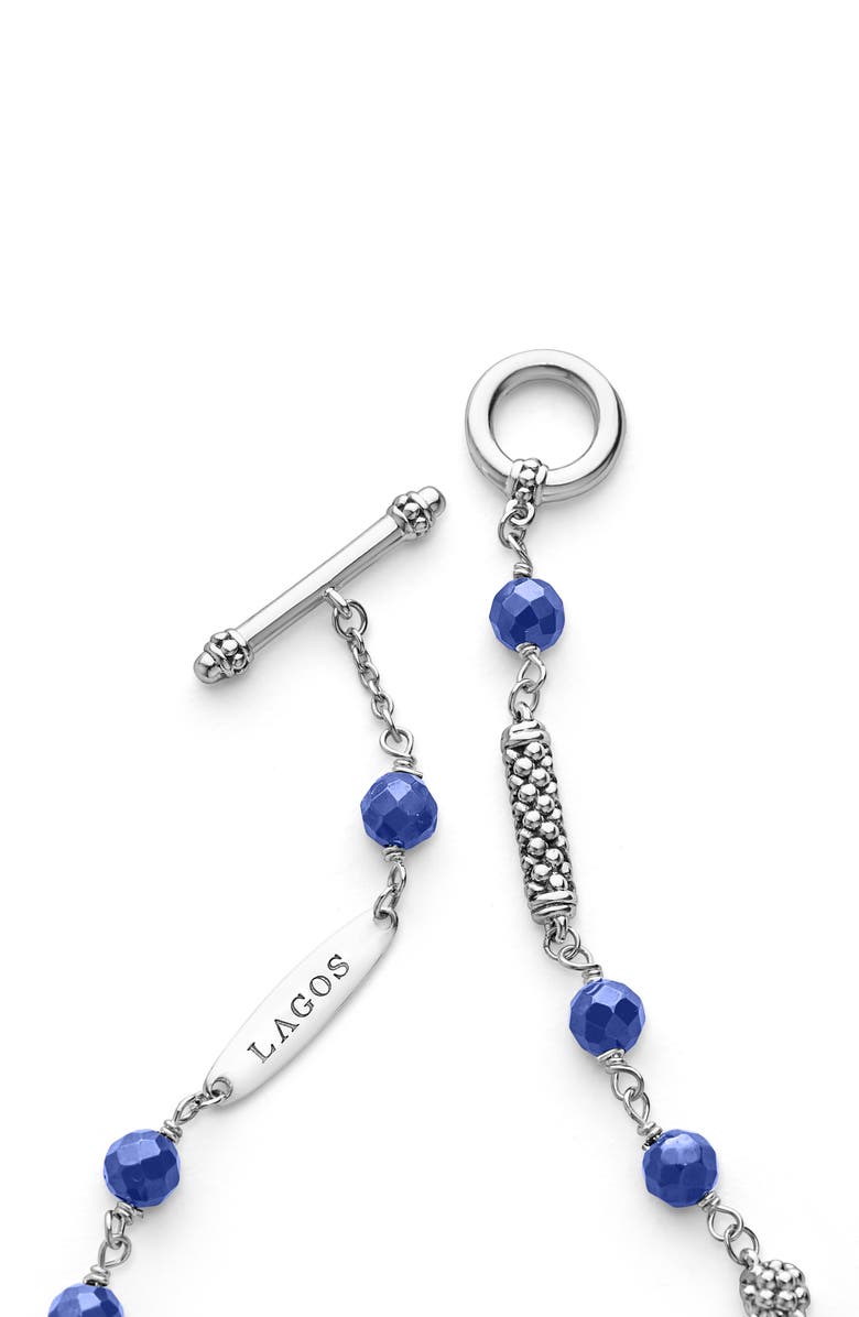 LAGOS Caviar Icon Ultramarine Ceramic Bead Toggle Bracelet, Alternate, color, 