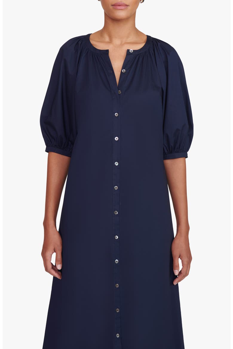 Vincent Puff Sleeve Maxi Dress, Alternate, color, NAVY