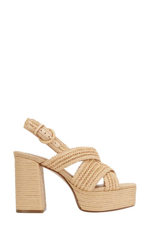 Marc Fisher Ltd Caddy Platform Sandal In Neutral