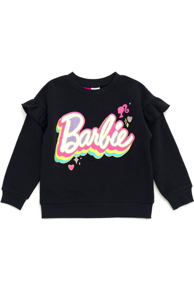 2-Piece Fleece Sweatshirt and Joggers Set, Alternate, color, Jet Black