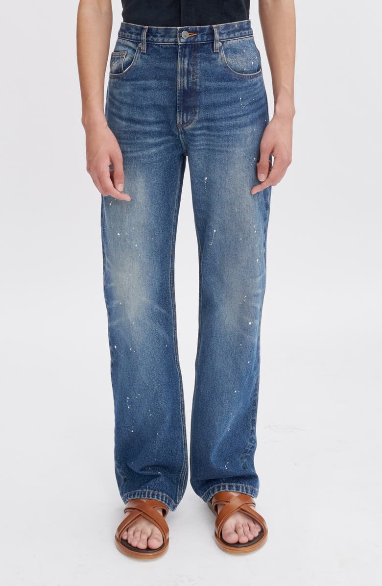A.P.C. Relaxed Straight Leg Jeans, Alternate, color, Ial Washed Indigo