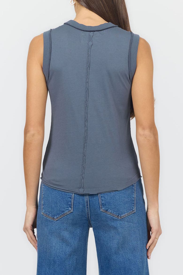 Zo Crew Neck Vintage Jersey Tank, Alternate, color, Turbulence