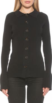 Alexia Admor Beatrice Button-Down Long Sleeve Cardigan
