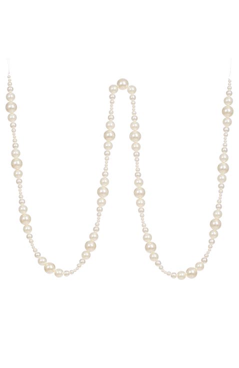 Pearl Ball Garland, Set of 6