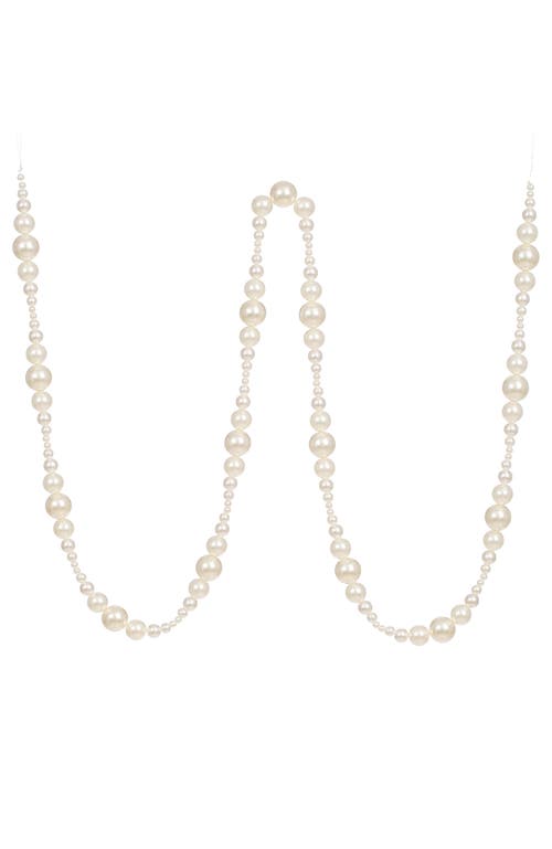 Mark Roberts Pearl Ball Garland, Set Of 6 In White