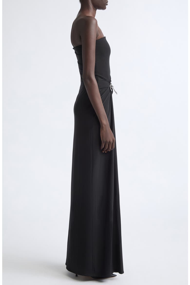 Relic Charms Strapless Maxi Dress, Alternate, color, BLACK