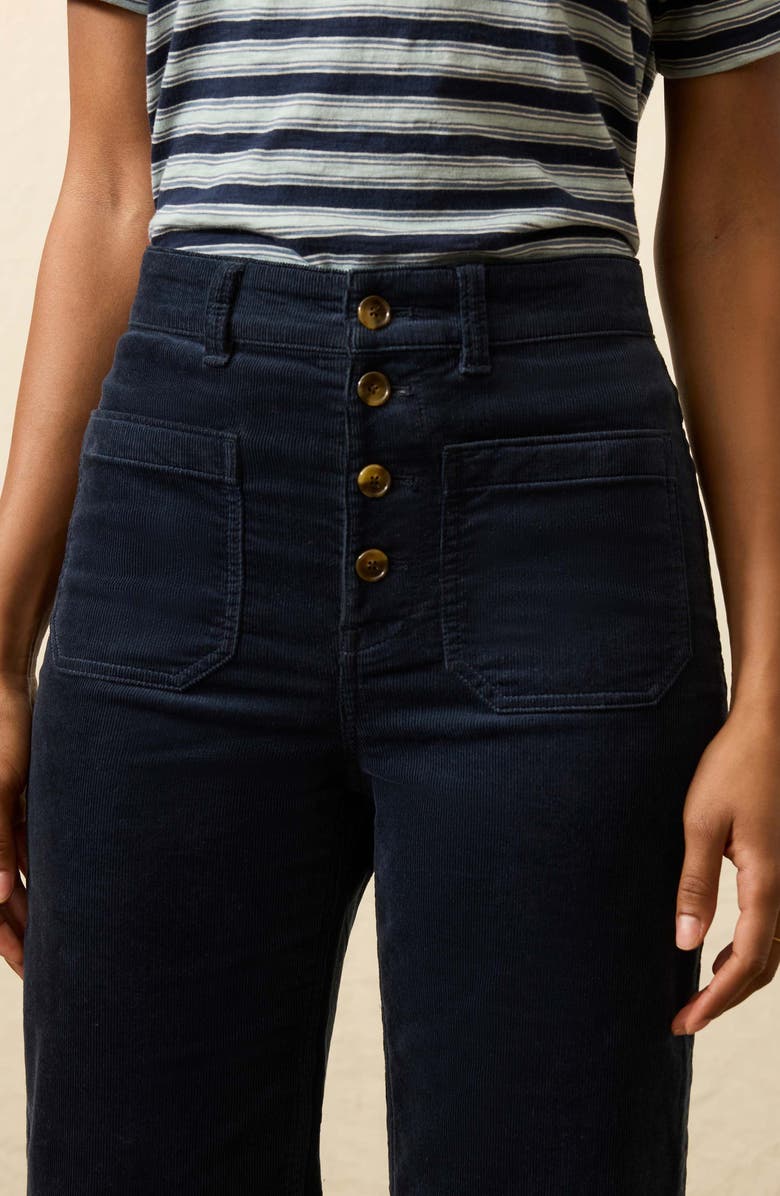 Faherty Stretch Corduroy Patch Pocket Pants, Alternate, color, Abyss Navy