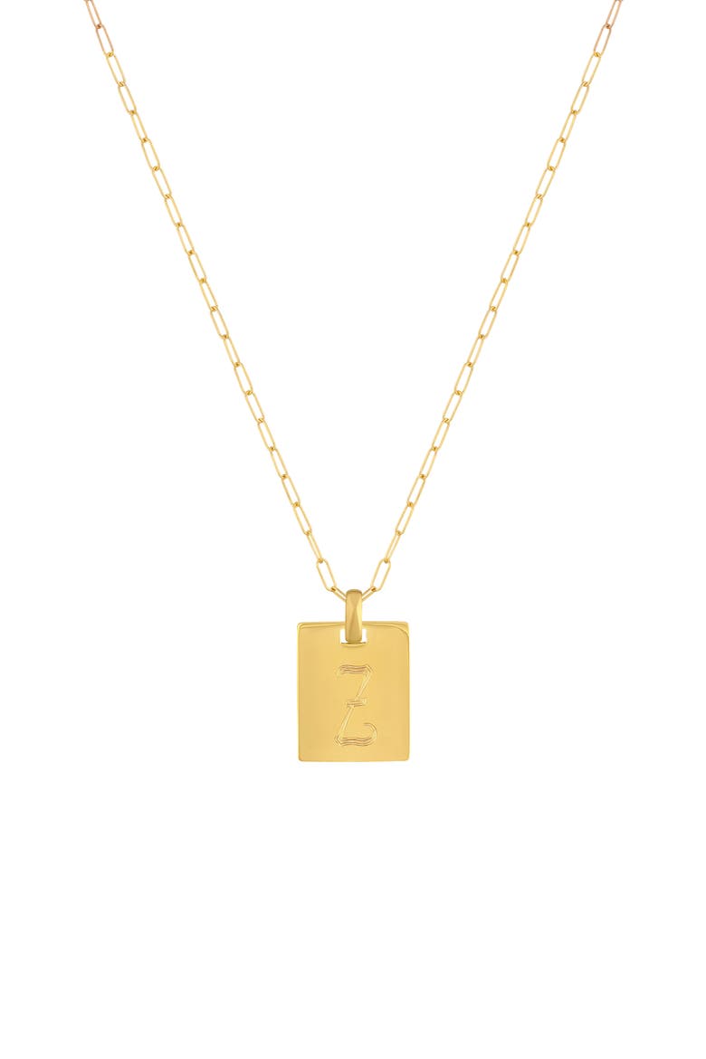 Say My Name Pendant Necklace, Main, color, GOLD-X