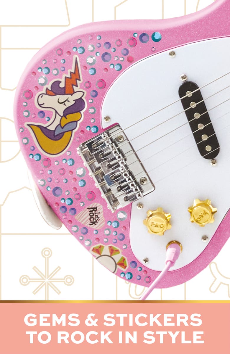 FAO Schwarz Electric Guitar & Amp Toy, Alternate, color, Light/ Pastel Pink