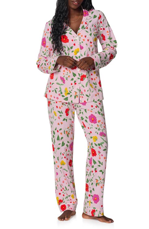 Print Stretch Organic Cotton Pajamas (Regular & Plus)