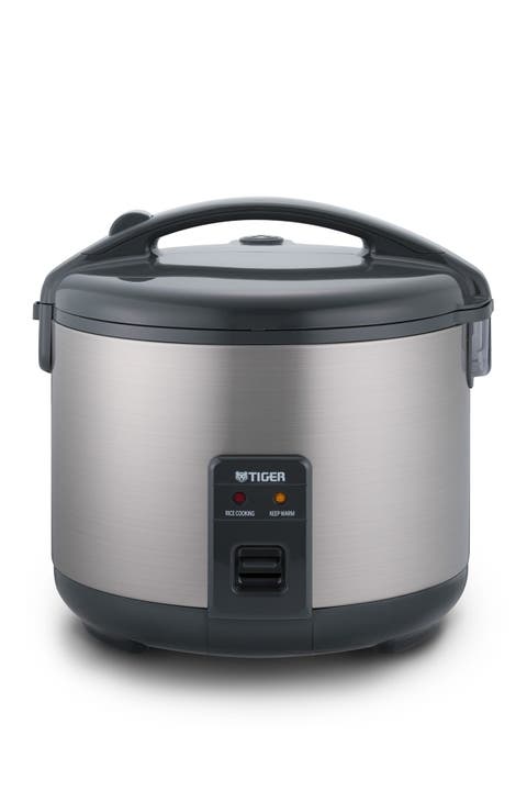JNPS55U 3-Cup (Uncooked) Rice Cooker and Warmer, Stainless Steel Gray