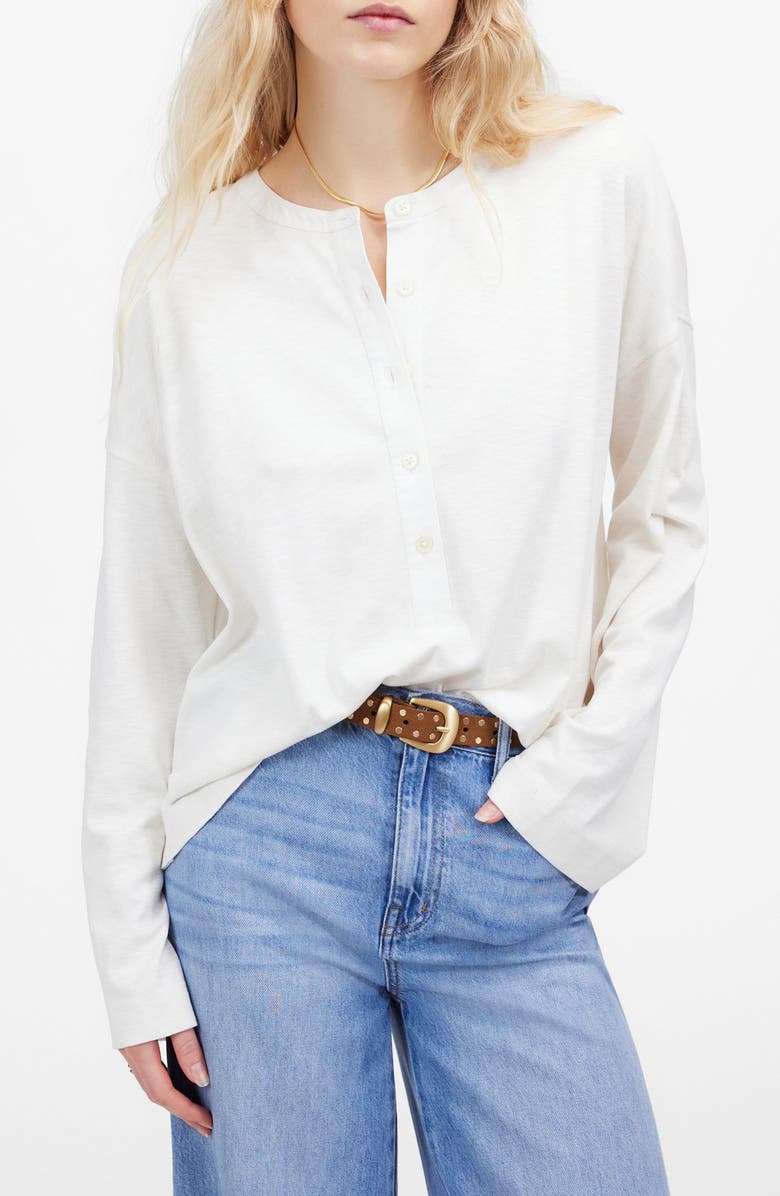 Madewell Relaxed Long Sleeve Henley, Main, color, 